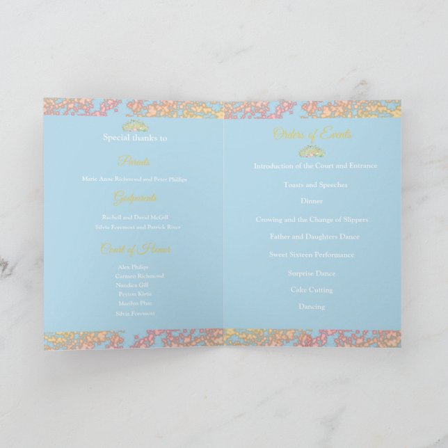 Programa Fairytale Princess Sweet dieciséis (Interior)