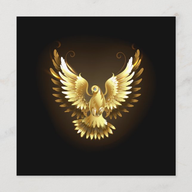 Programa Falsa paloma de paz del Relieve metalizado dorado  (Anverso)