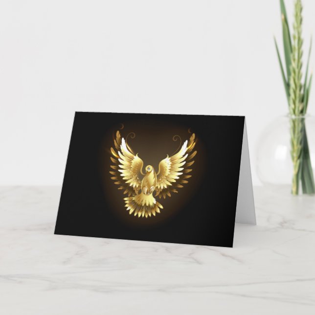Programa Falsa paloma de paz del Relieve metalizado dorado  (Anverso)