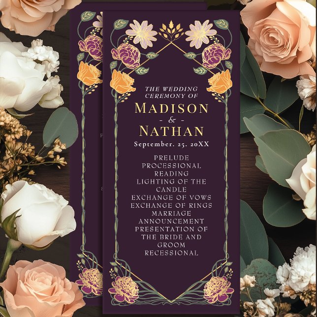 Programa Fantasía Encantada Boda de Jardín Floral (Subido por el creador)