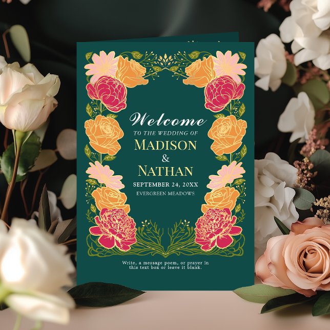 Programa Fantasía Encantada Boda de Jardín Floral (Subido por el creador)