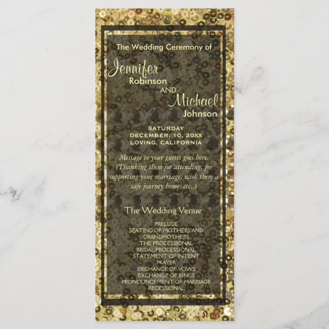 Programa Faux Diamond and Gold Purpurina Look (Anverso)