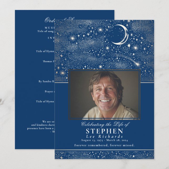 Programa Festejos conmemorativos del funeral conmemorativo  (Anverso / Reverso)