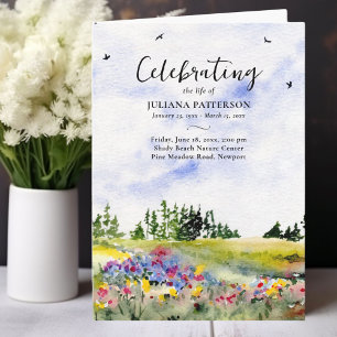 Programa Festín de campo de flores silvestres - Celebración