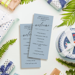 Programa Fiesta de cumpleaños de caligrafía delada de Ash B