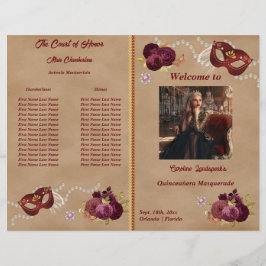 Programa Fiesta Quinceañera Máscara de Mascarada R