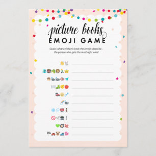 Programa Fiesta temática emoji libros de imágenes juego de 