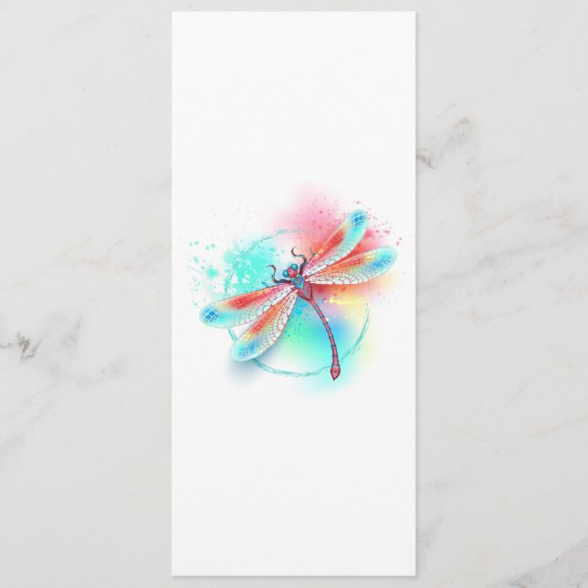 Programa Fléon roja sobre fondo acuarela (Anverso)