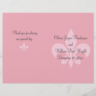 Programa Fleur de Lise Wedding