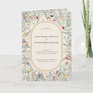 Programa Flor virgen Fern Beige Boda doblado