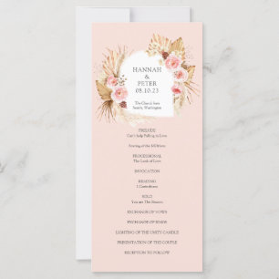 Programa Floral de Grass Pampas de Boho Moderno Ro