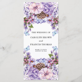 Programa Floral Purple Watercolor Wedglage