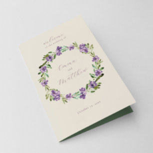 Programa Floral Púrpura Bruja Botánica Doblada