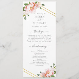 Programa Floral Rubor Gold Geometric Mint Green Boda