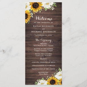 Programa Floral Rustic Wood Sunflower Greeneration Barn Bod