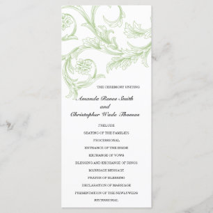 Programa floral sabio de la boda