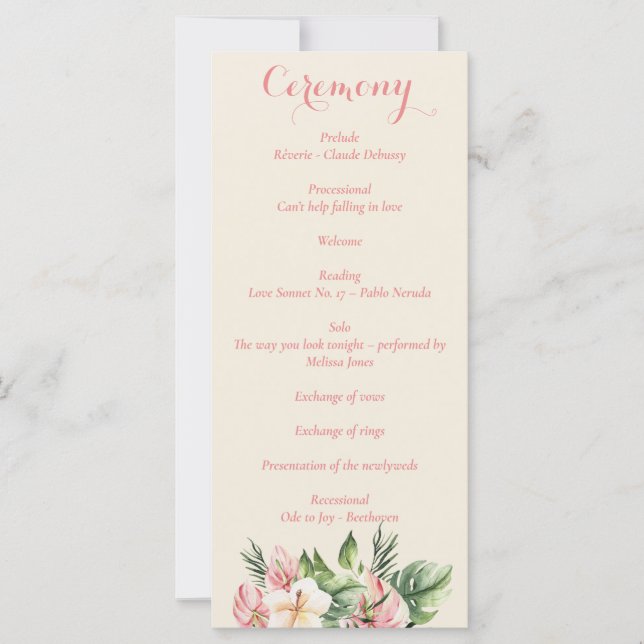 Programa Floral Tropical Plumeria & Flamingo Lily (Anverso)