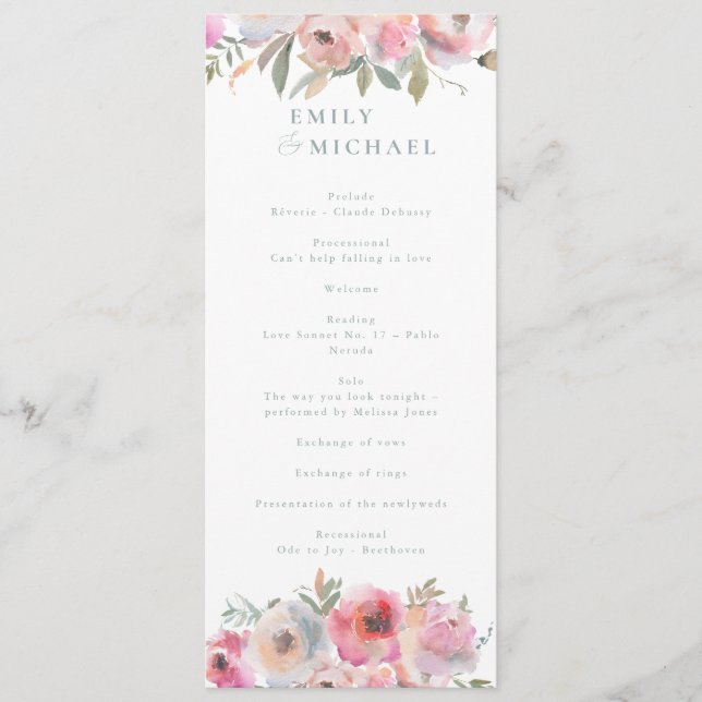 Programa Flores de algodón románticas Rubor Blue Sage (Anverso)