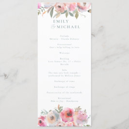 Programa Flores de algodón románticas Rubor Blue Sage