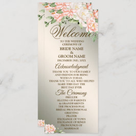 Programa Flores de color de agua de la fiesta de bienvenida