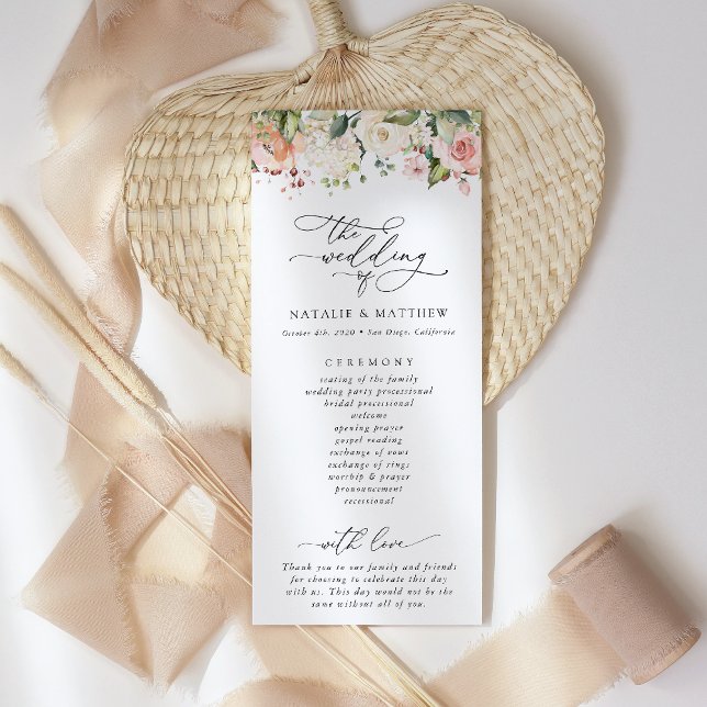 Programa Flores rosas, flores blancas, vegetación, Boda (Subido por el creador)