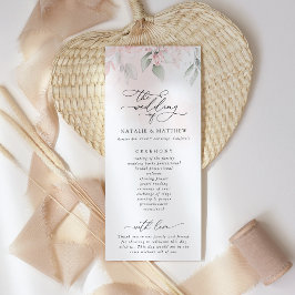 Programa Flores Rubor, flores rosas, vegetación, Boda Pro