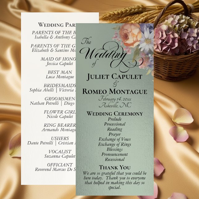 Programa Flores Silvestres Acuarela - Boda Sage (Subido por el creador)