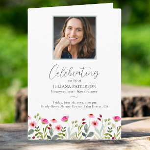 Programa Flores silvestres pradera Orden de servicio Fotos 