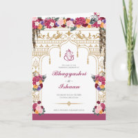 Flores tropicales y deja ceremonia de Boda hindú