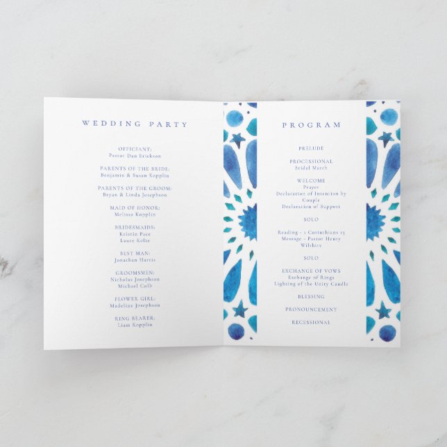 Programa Folleto himín boda de tejas mediterráneas y (Interior)