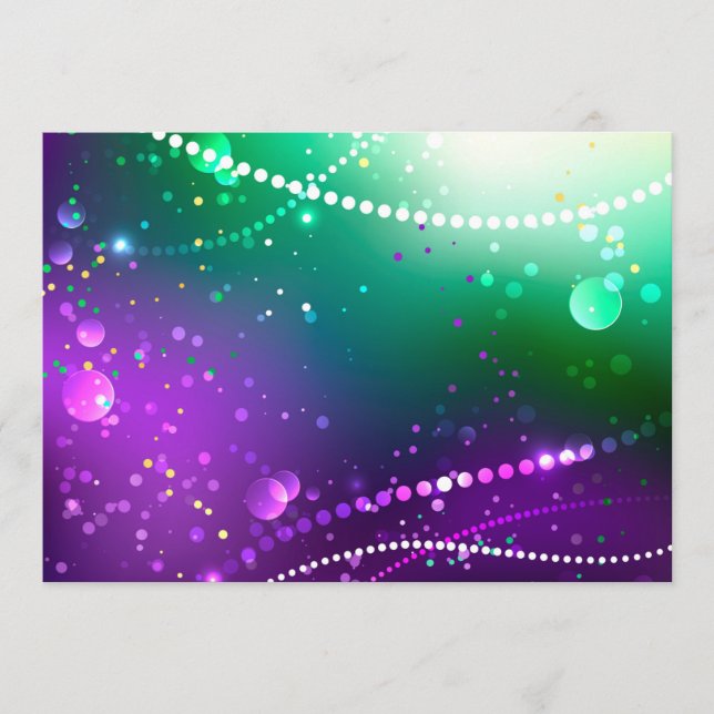 Programa Fondo morado festivo de Mardi Gras (Anverso)