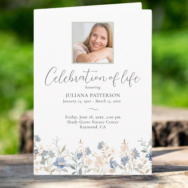 Programa Foto de funeral de Flores Silvestres Azules de la  (Subido por el creador)