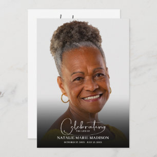 Programa Foto de la celebración funeraria de la vida