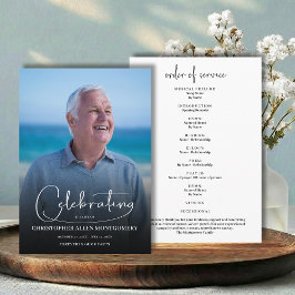 Programa Foto de la celebración funeraria de la vida