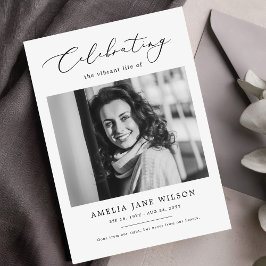 Programa Foto de la Orden de Servicio del Funeral Memorial