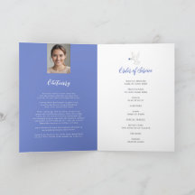 Foto de rosa azul del funeral de la paloma del fun