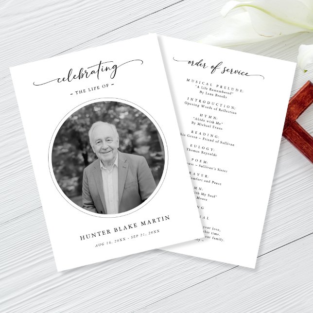 Programa Foto del Servicio de Conmemoración del funeral de  (Subido por el creador)