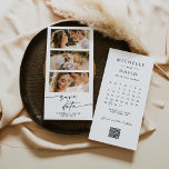Programa Foto Guardar la fecha con el calendario<br><div class="desc">Edición minimalista Guardar la fecha. Simple Elegante foto de matrimonio Guardar la plantilla de fecha. Para realizar cambios avanzados,  seleccione la opción "Hacer clic para más personalizares" en Personalizar esta plantilla.</div>