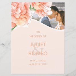 Programa Foto moderna de Boda floral