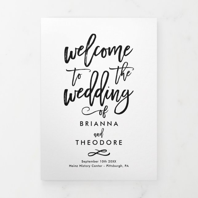 Programa fotográfico de ceremonias de Boda a mano  (Foto de portada)