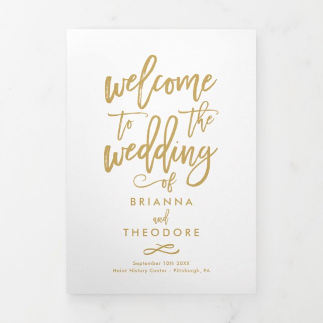 Programa fotográfico de ceremonias de Boda a mano  (Foto de portada)