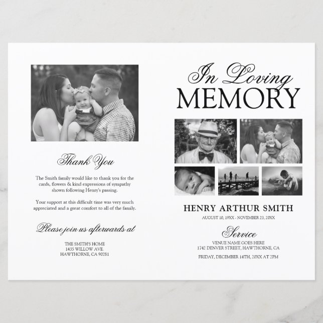 Programa Fotográfico de Orden de Servicio de Funer (Anverso)