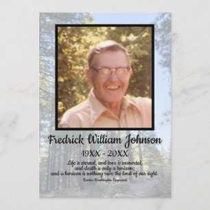 Programa Fotos de citas Funeral del Bosque de Pino Transpar