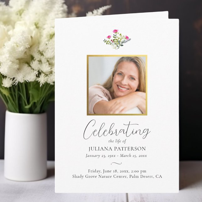 Programa Fotos de funerales en el orden floral rosado de bo (Subido por el creador)