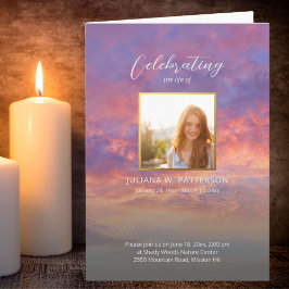 Programa Fotos del cielo al atardecer de celebración del fu