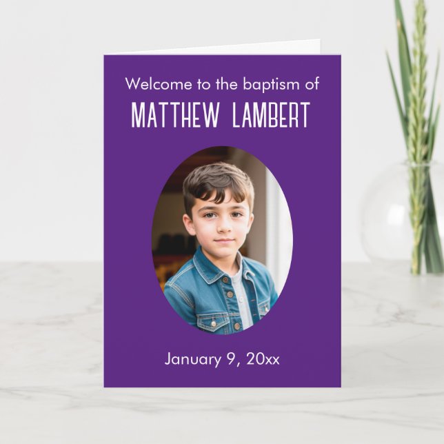 Programa Fotos moradas oscuras frente al bautismo doblado P (Anverso)