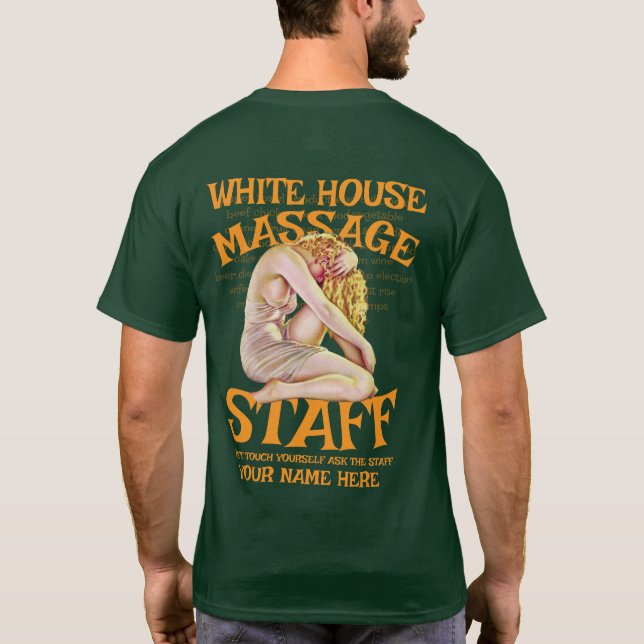 Programa Funeral Camiseta VD STD Trump Muerto Obit (Reverso)