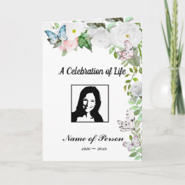 Programa Funeral/Celebración de la Vida/Programa Memorial