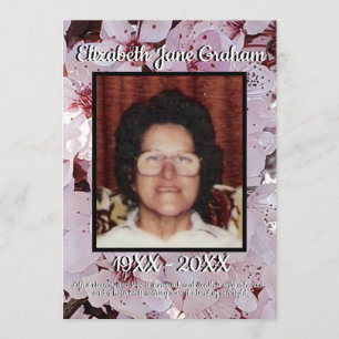 Programa Funeral de fondo de la ciruela de la foto