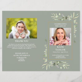 Programa Funeral De La Foliage De La Orden De Serv